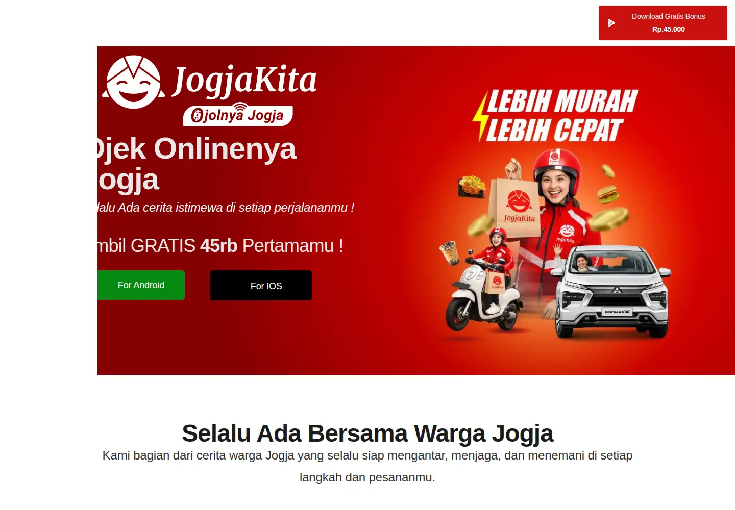 Screenshot of jogjakita.co.id
