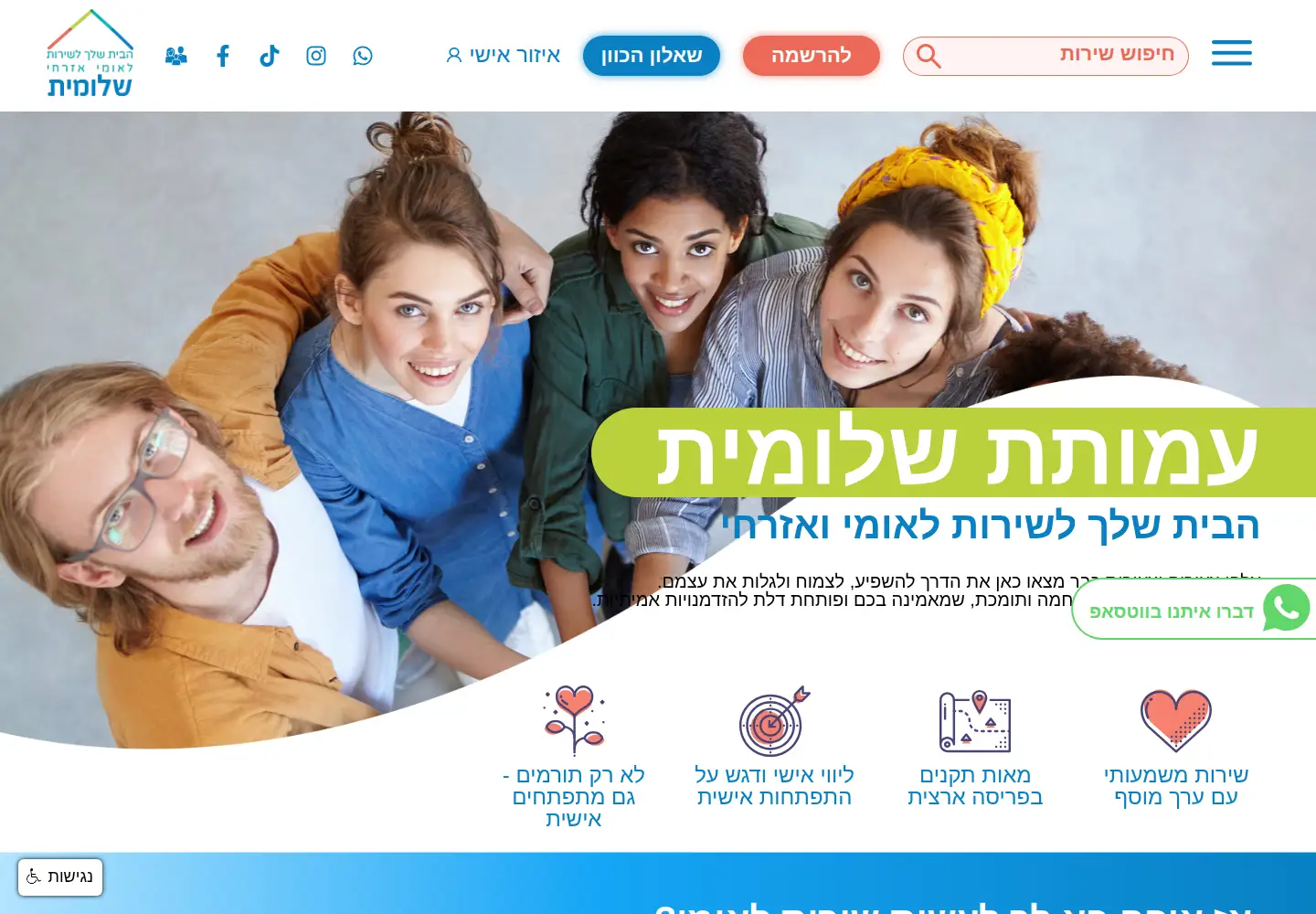 Screenshot of shlomit.org.il