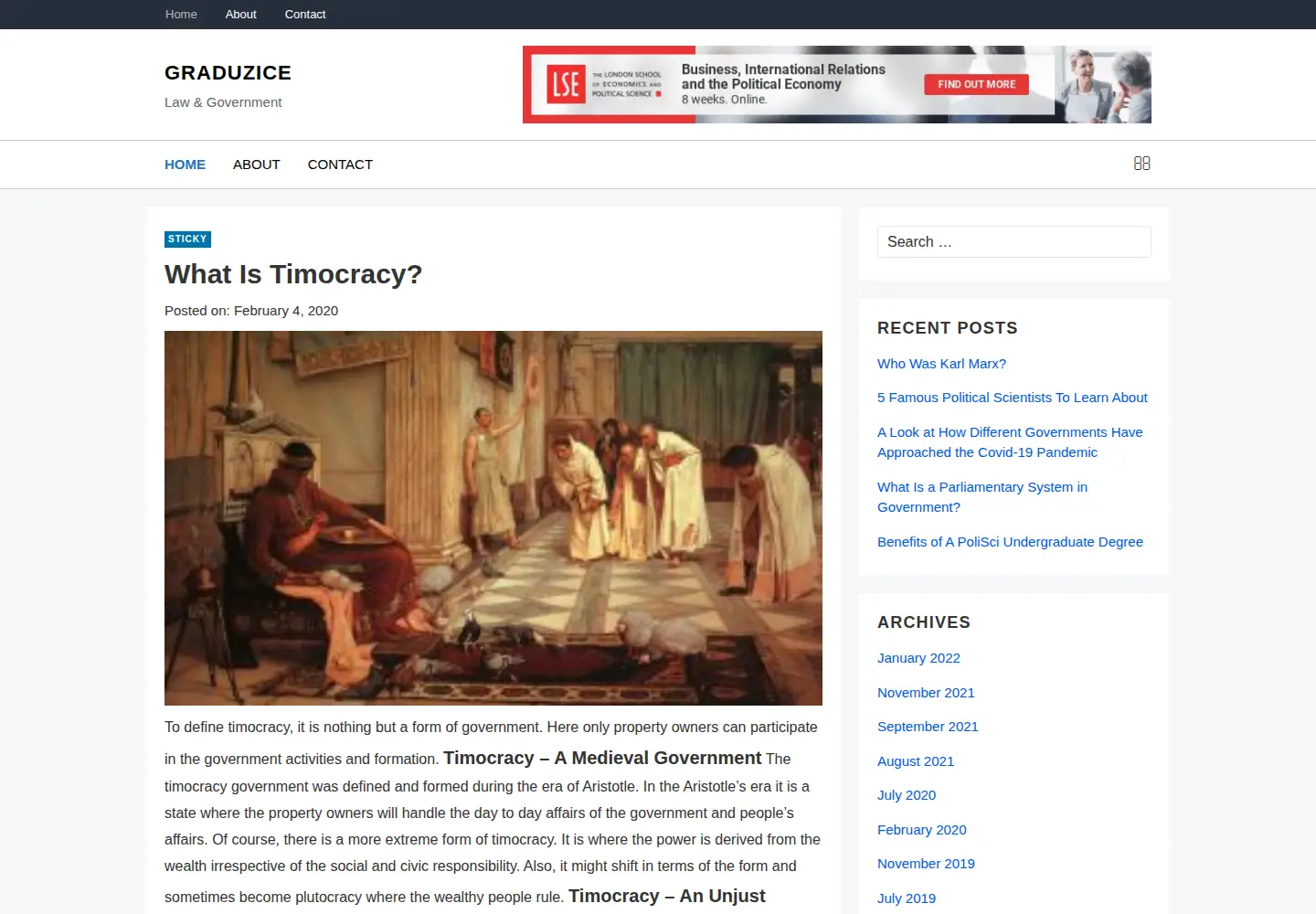 Screenshot of graduzice.org