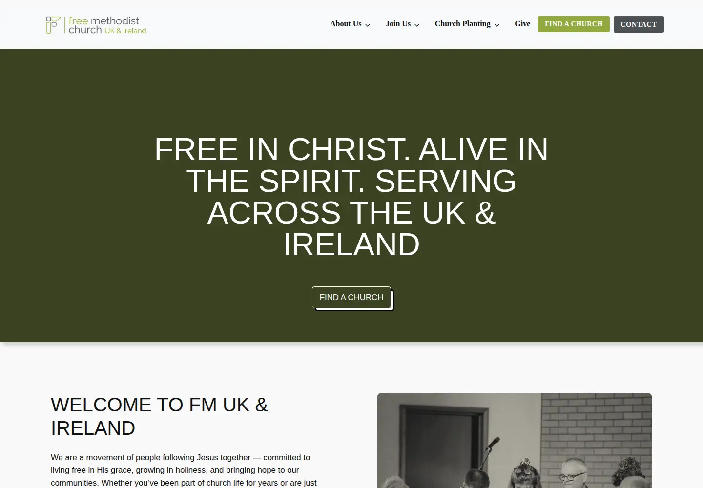 Screenshot of freemethodist.org.uk