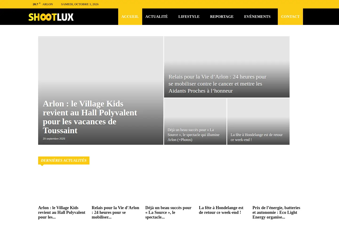 Screenshot of shootlux.be