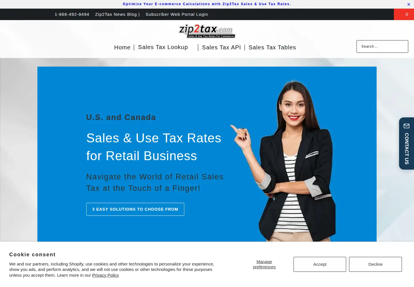 Captured homepage of zip2tax.com in the current scan