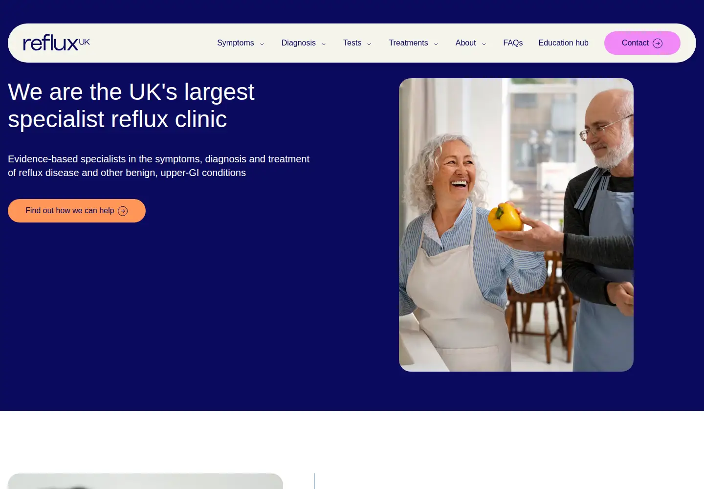 Screenshot of refluxuk.com