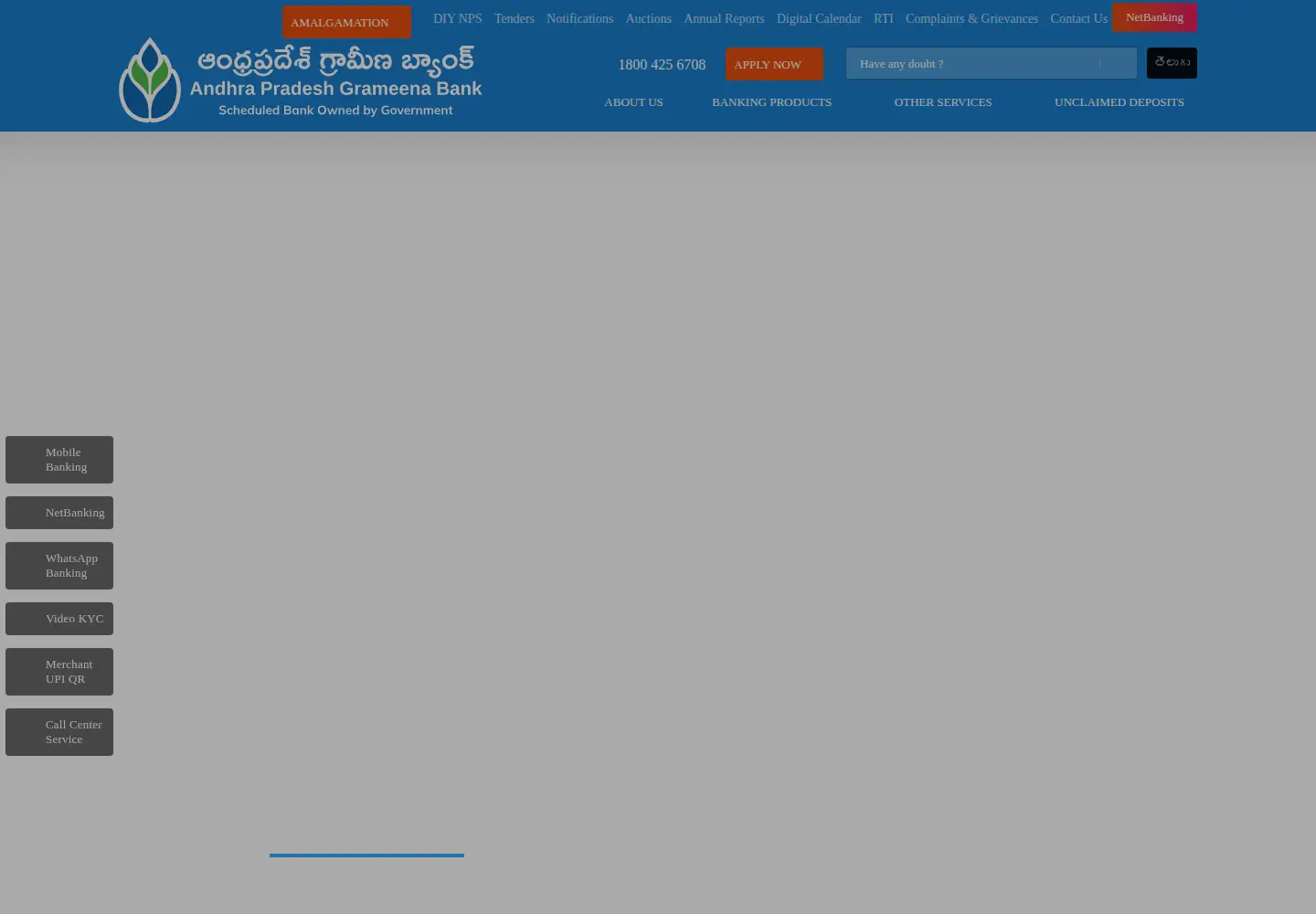 Screenshot of apgb.bank.in