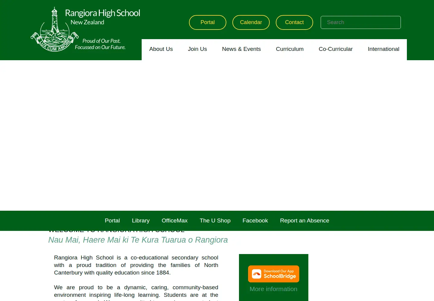 Screenshot of rangiorahigh.school.nz