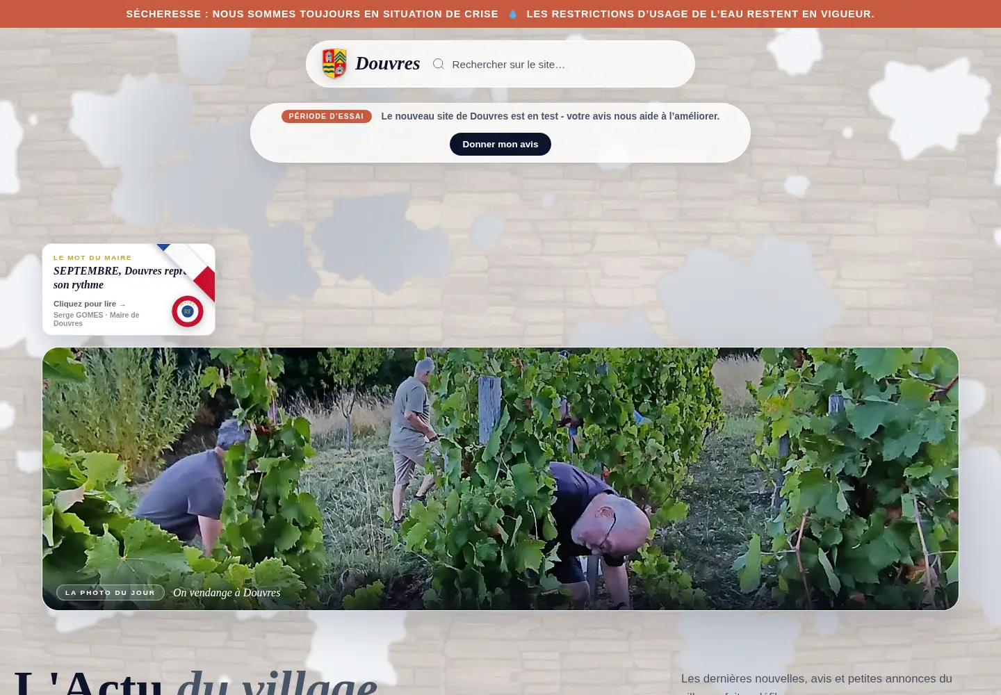 Screenshot of douvres.fr