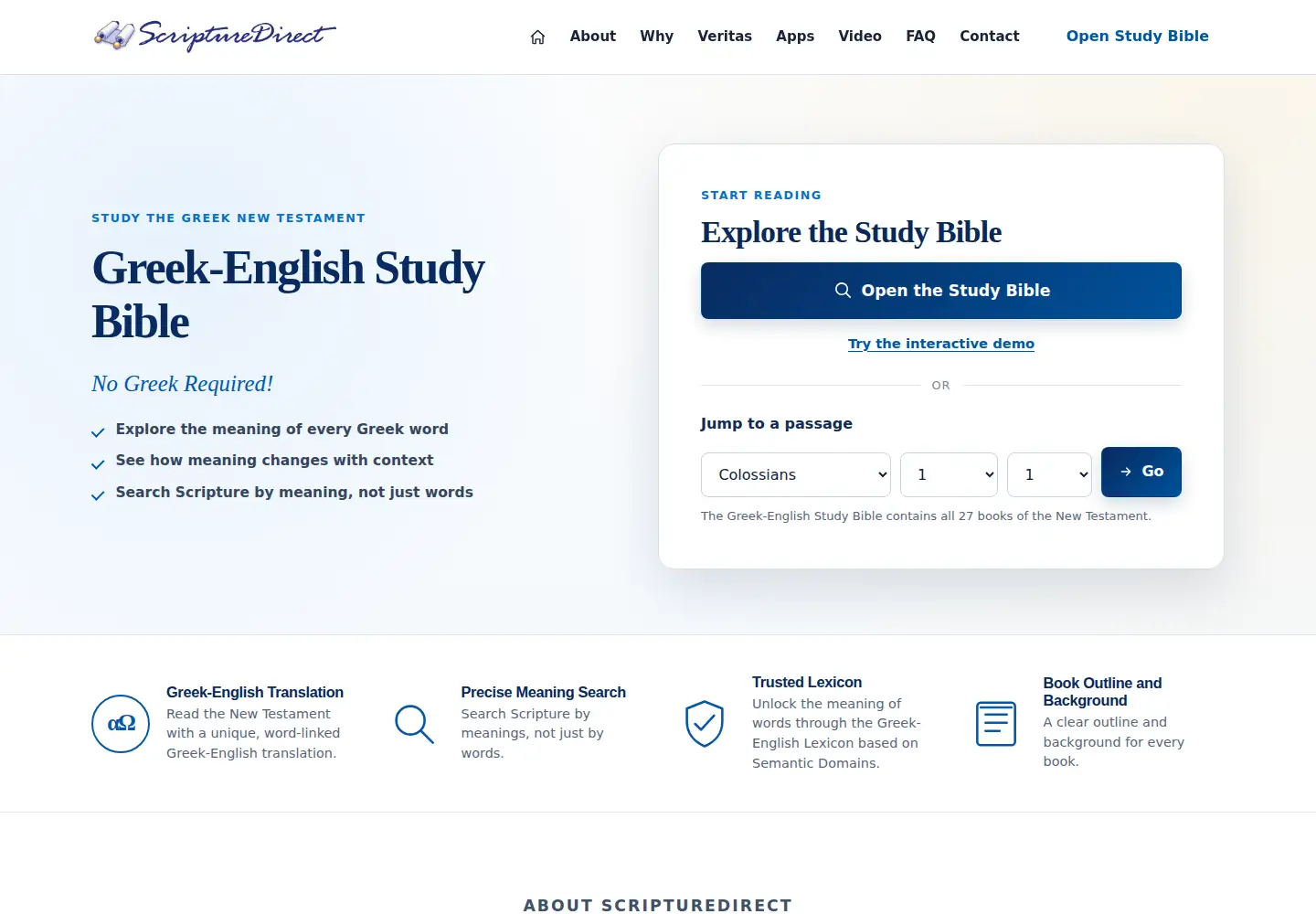 Screenshot of scripturedirect.com