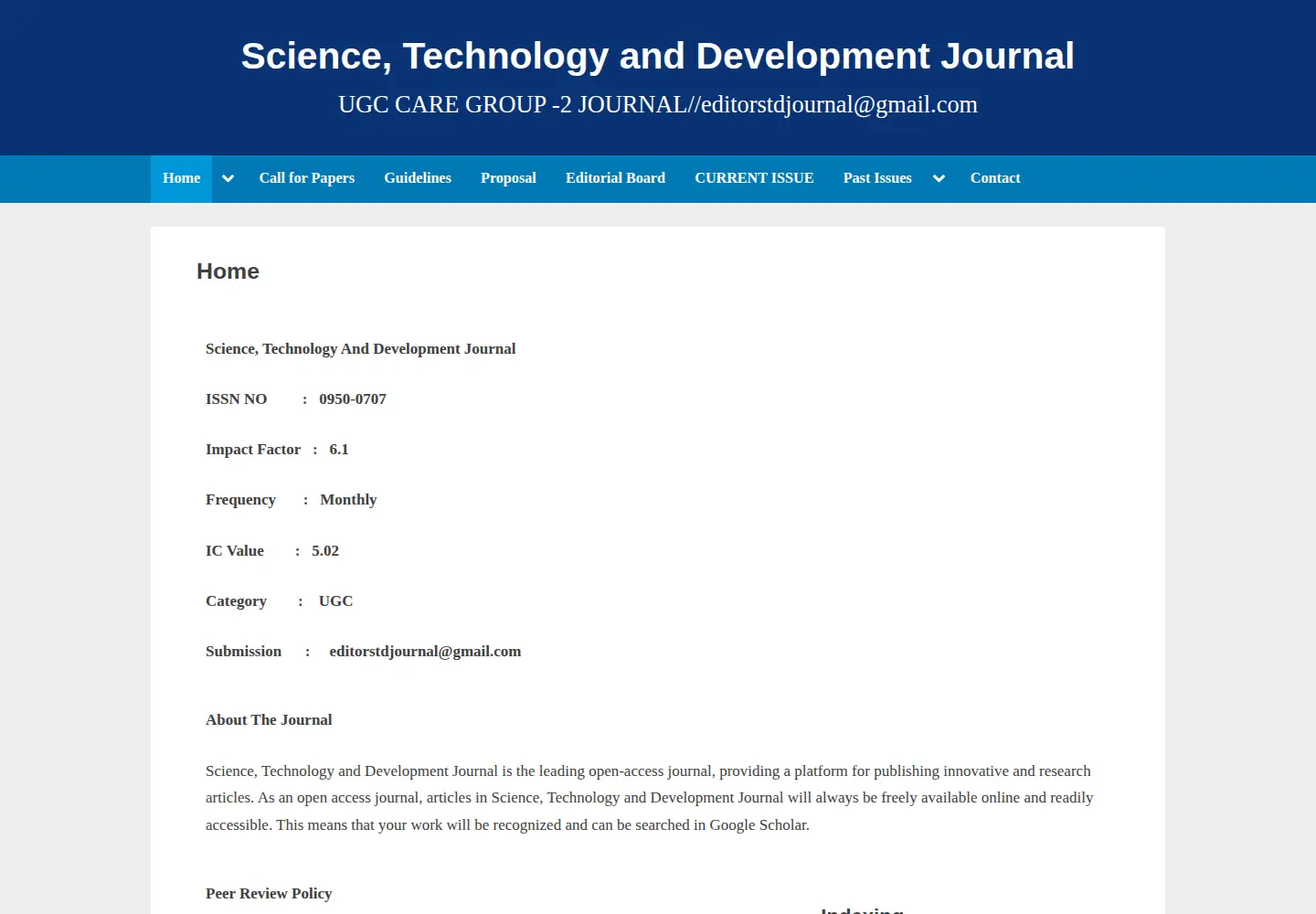Screenshot of journalstd.com