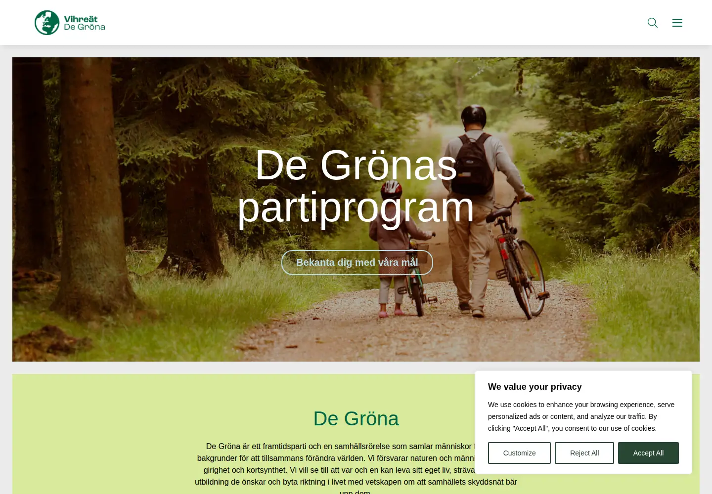 Captured homepage of degrona.fi in the current scan
