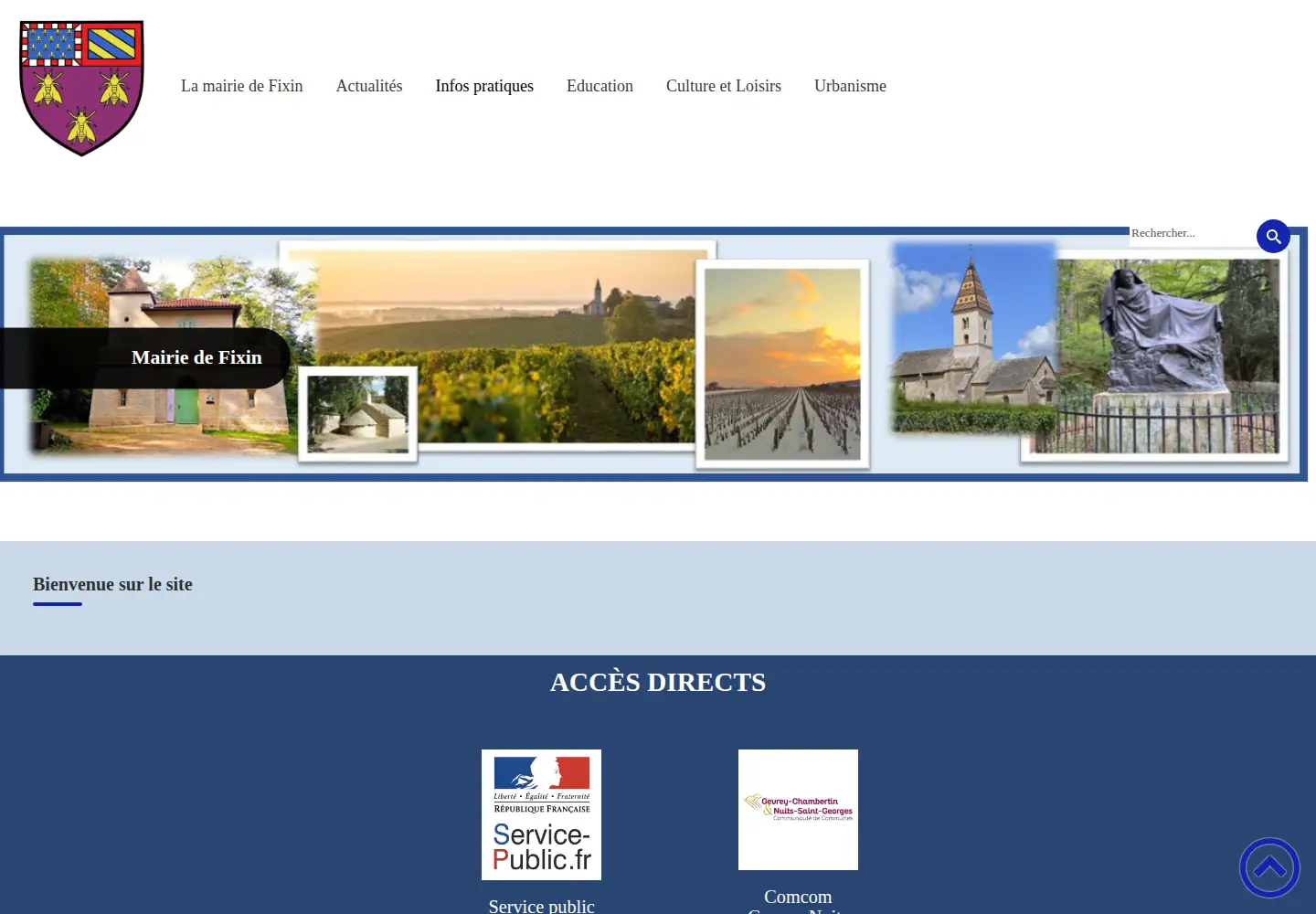 Screenshot of mairiedefixin.fr