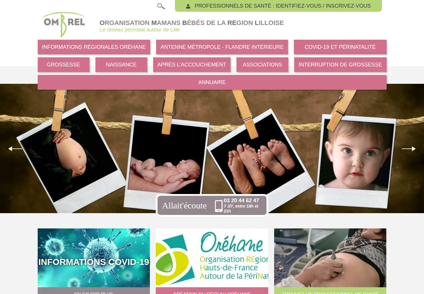 Screenshot of ombrel.fr