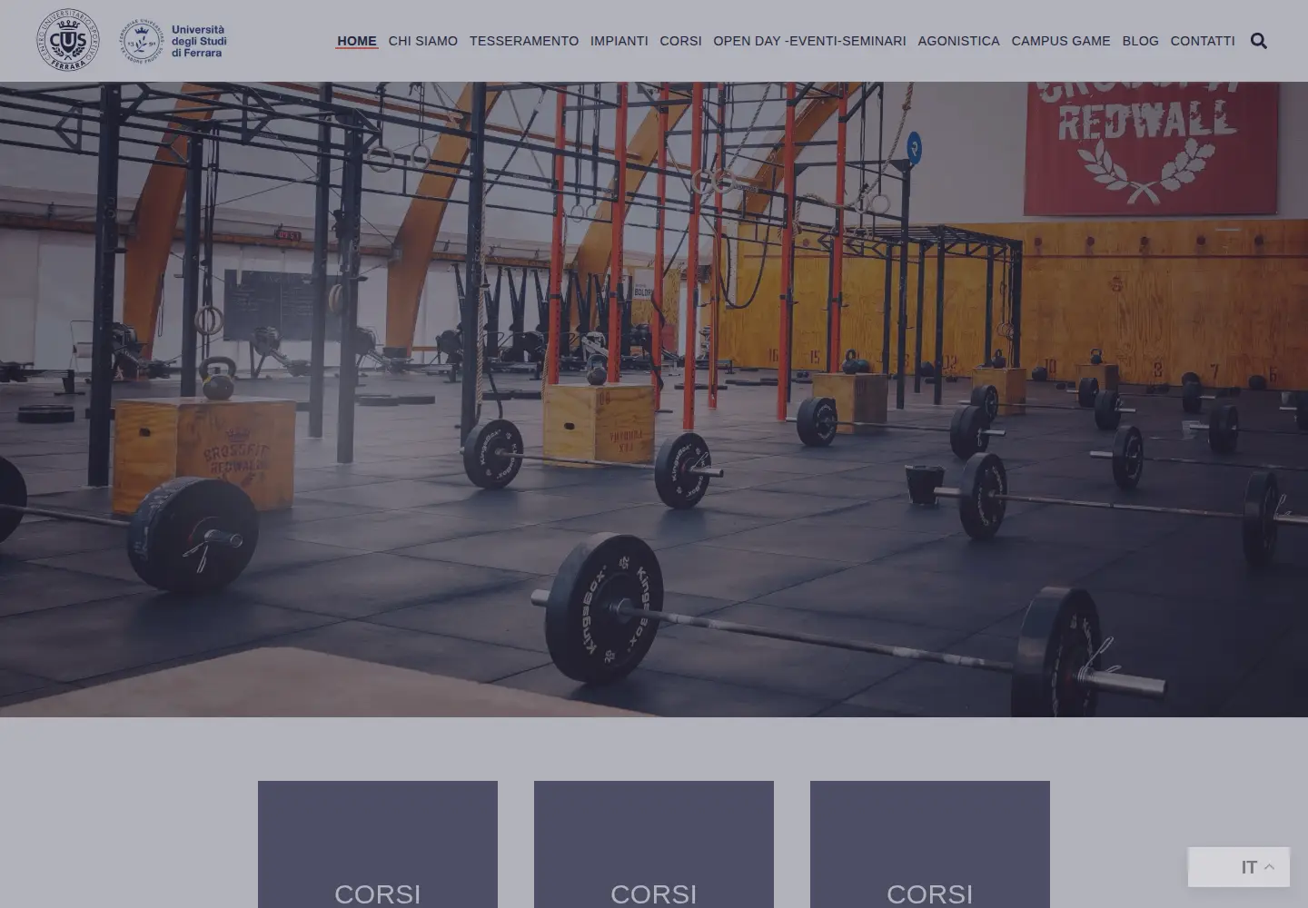 Screenshot of cusferrara.it