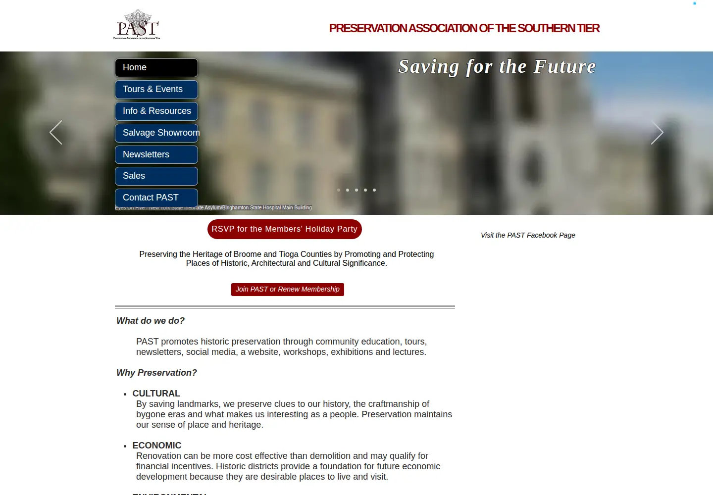 Screenshot of pastny.org
