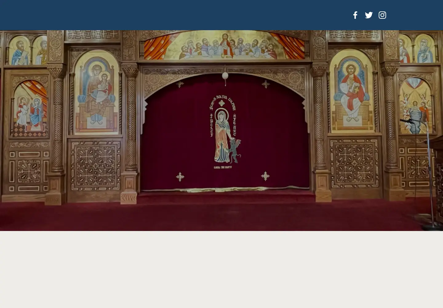 Captured homepage of stmarina.org in the current scan