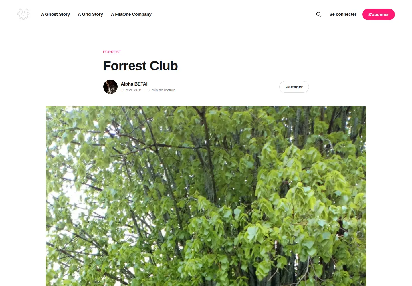 Screenshot of forrestclub.net