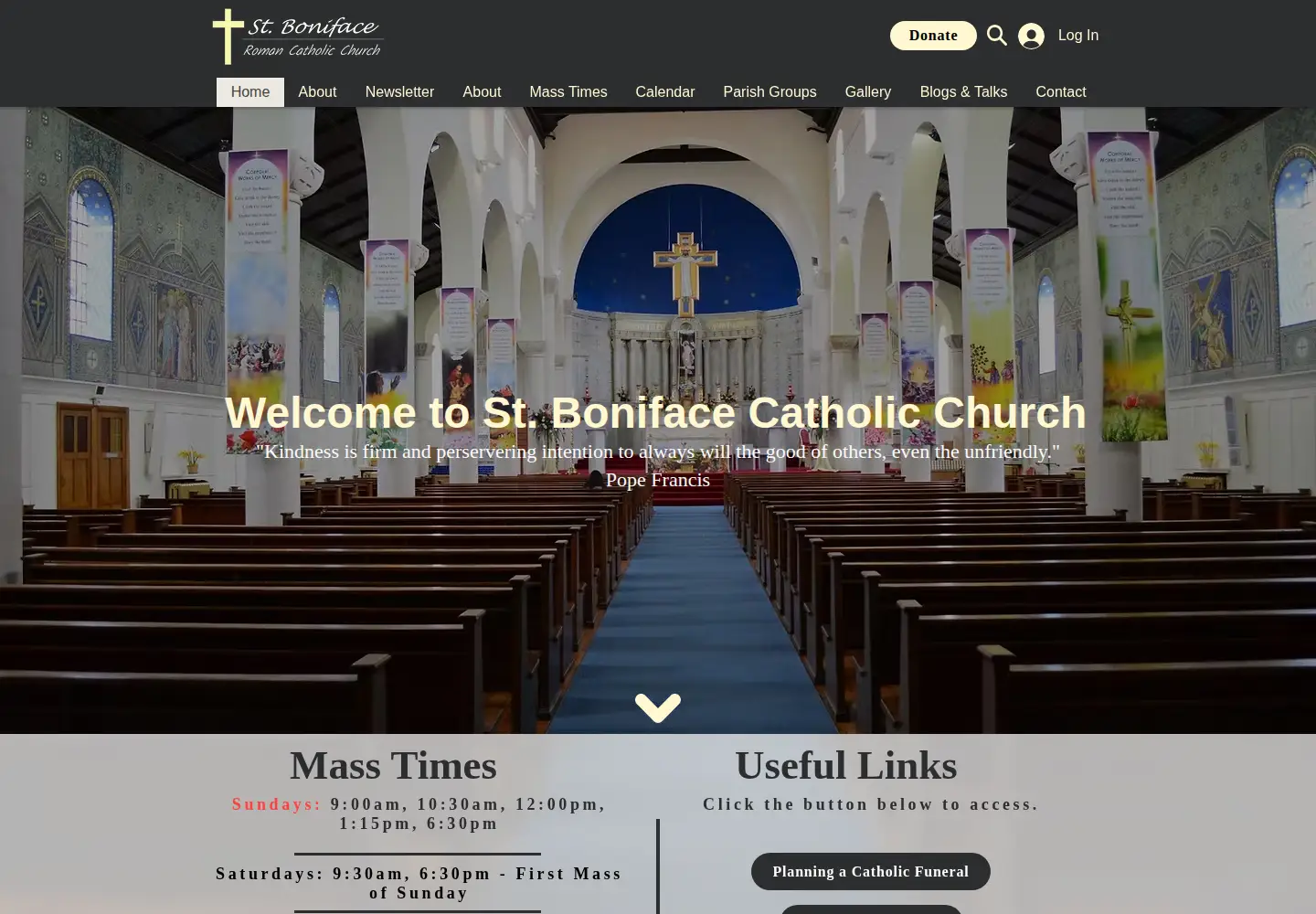 Screenshot of stbonifacetooting.org.uk