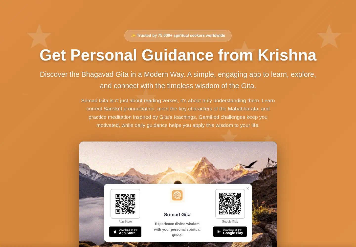 Captured homepage of srimadgita.com in the current scan