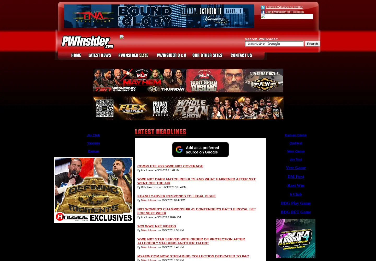 Screenshot of pwinsider.com