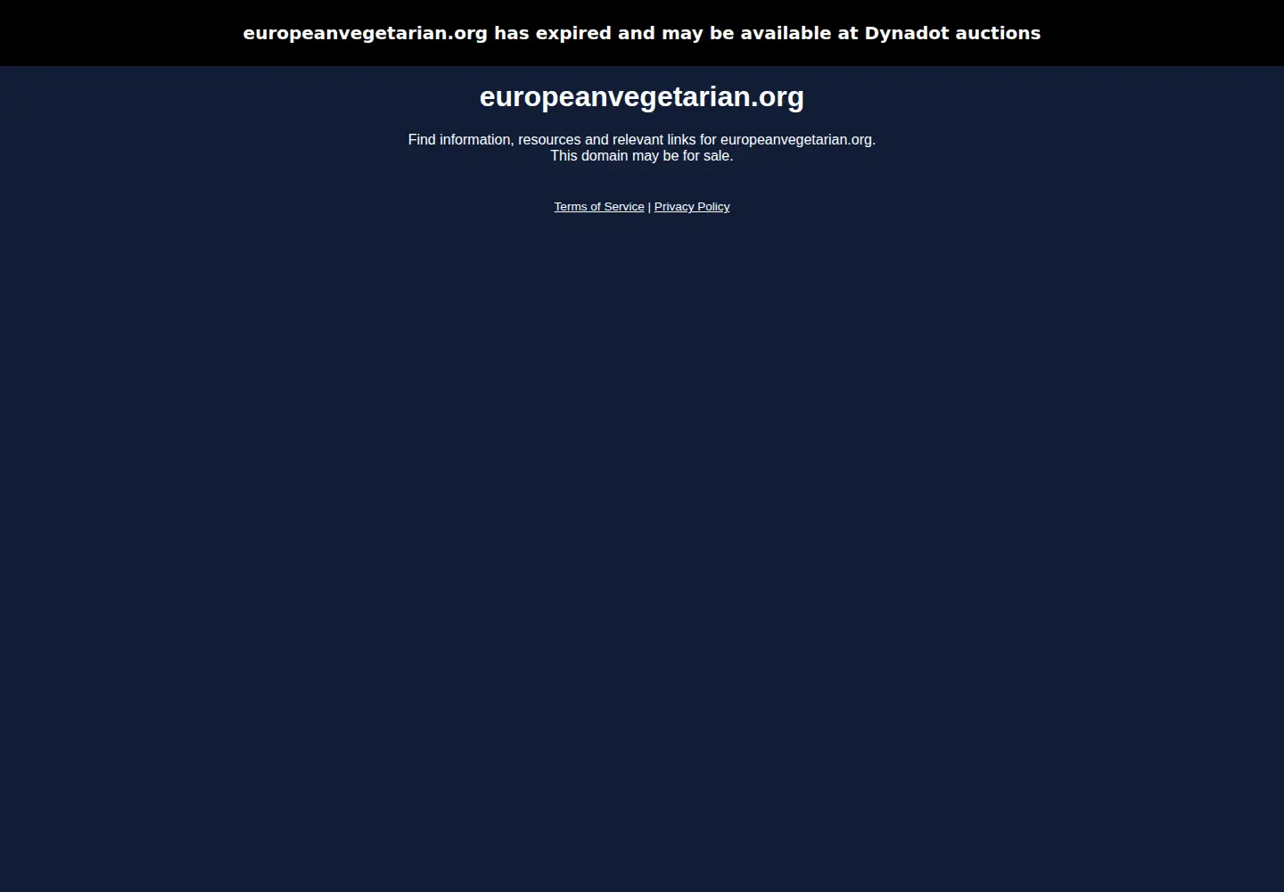 Screenshot of europeanvegetarian.org