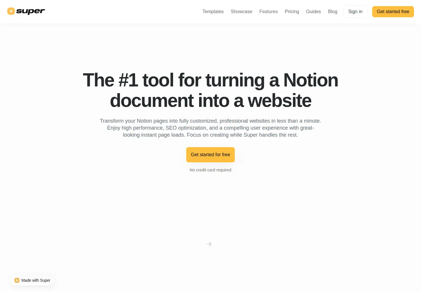 Screenshot of super.site