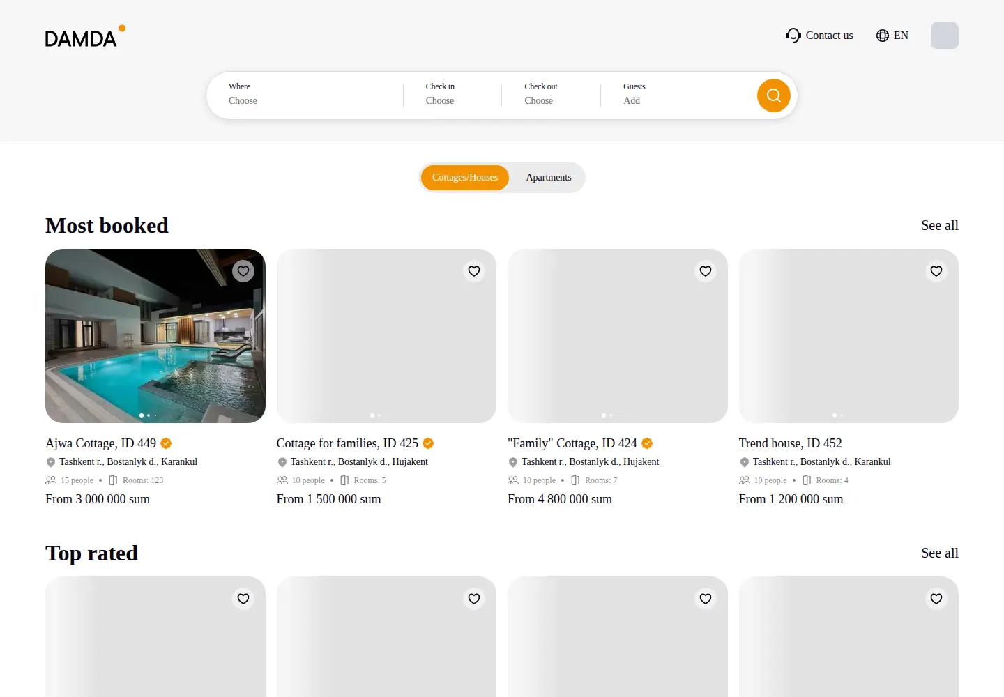 Screenshot of damda.uz