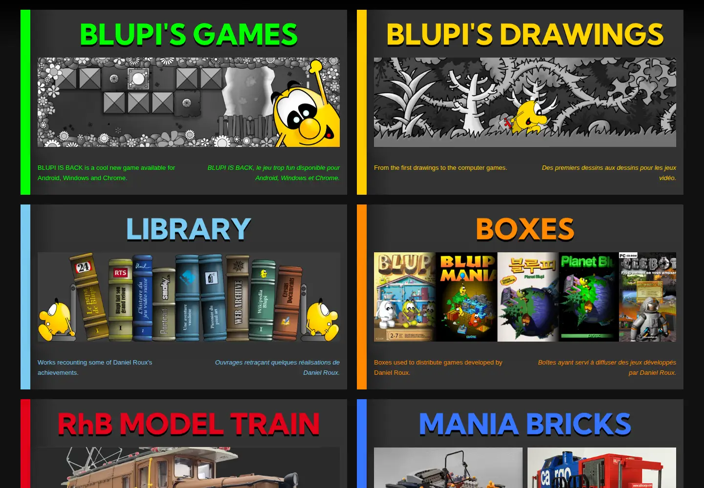 Captured homepage of maniabricks.com in the current scan