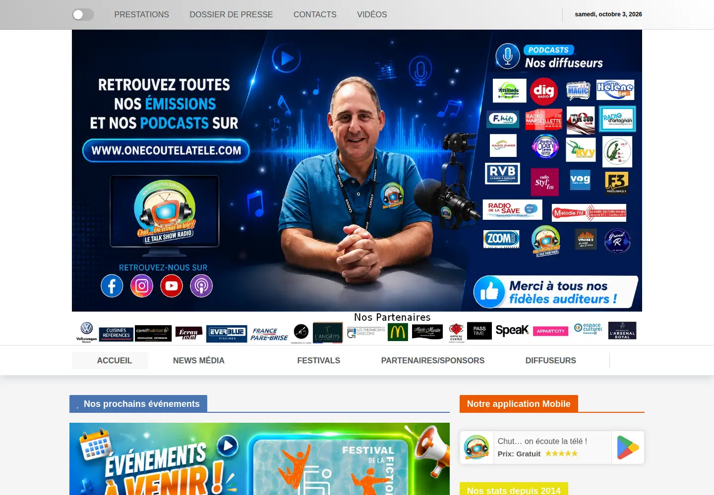 Screenshot of onecoutelatele.com