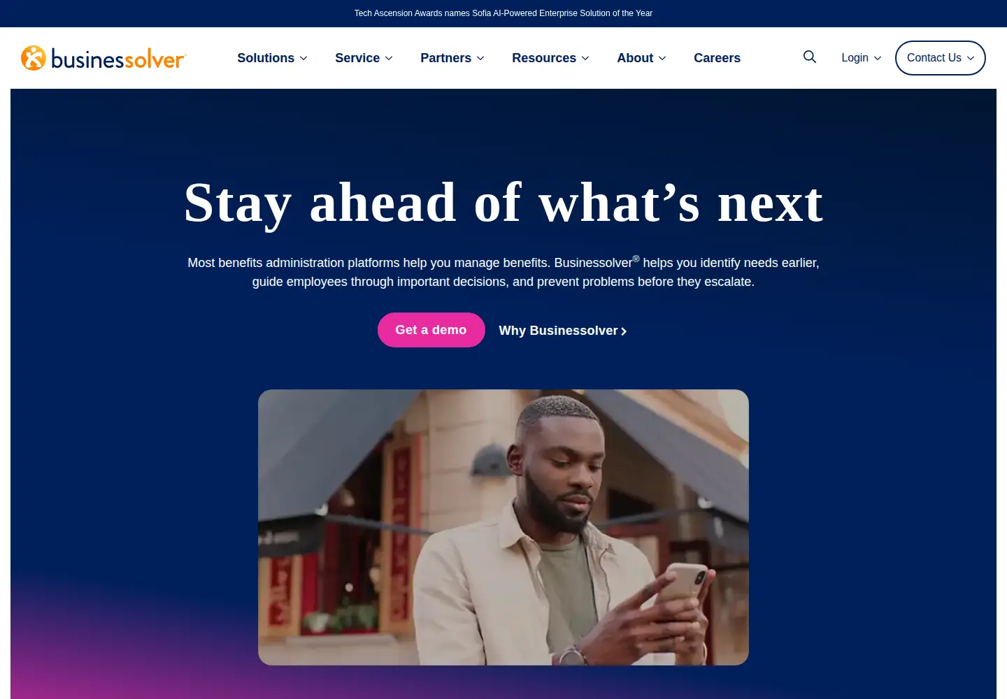 Screenshot of businessolver.com