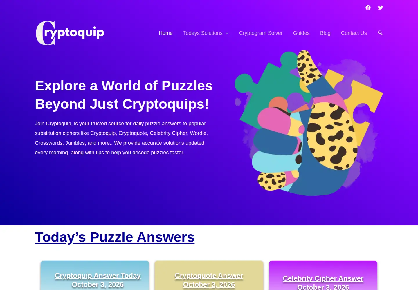 Screenshot of cryptoquip.net