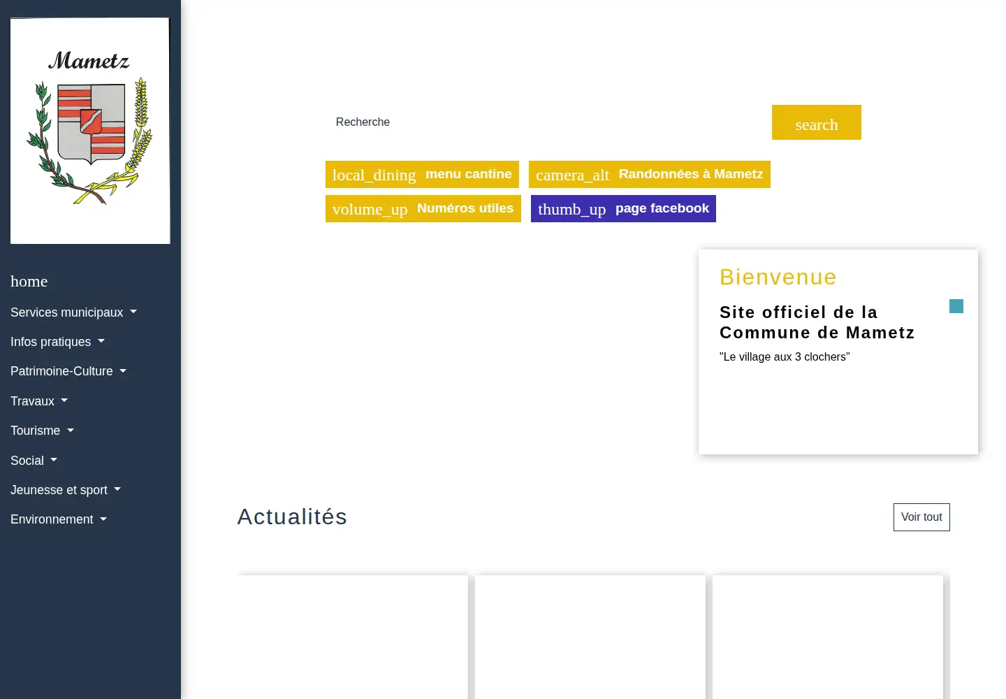 Screenshot of mametz.org