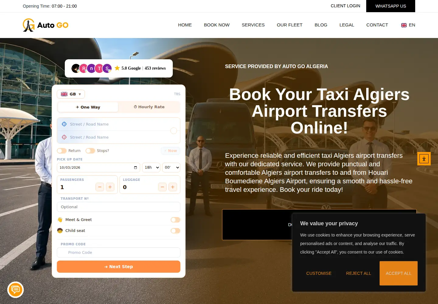Screenshot of autogo-dz.com