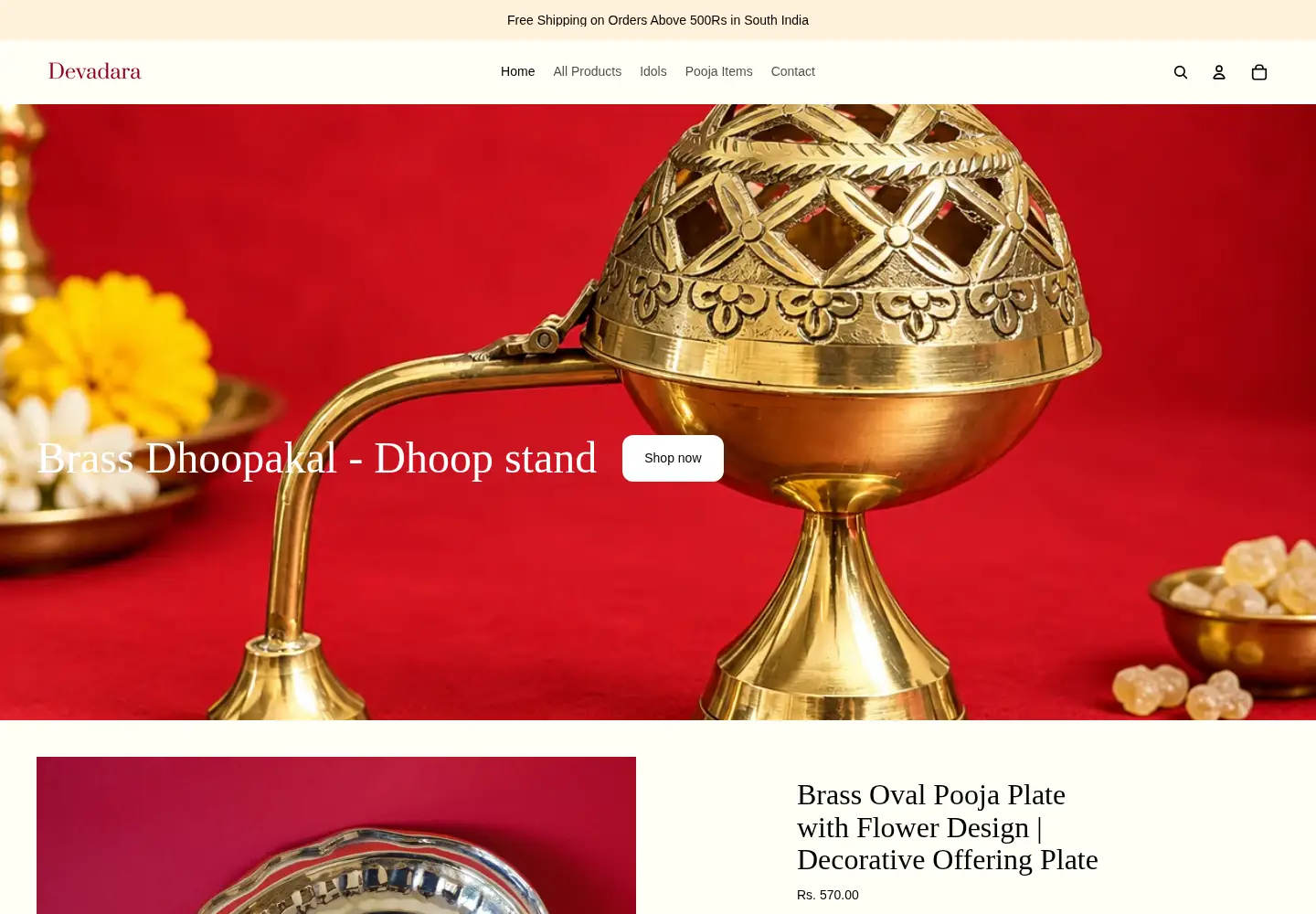 Screenshot of devadara.com