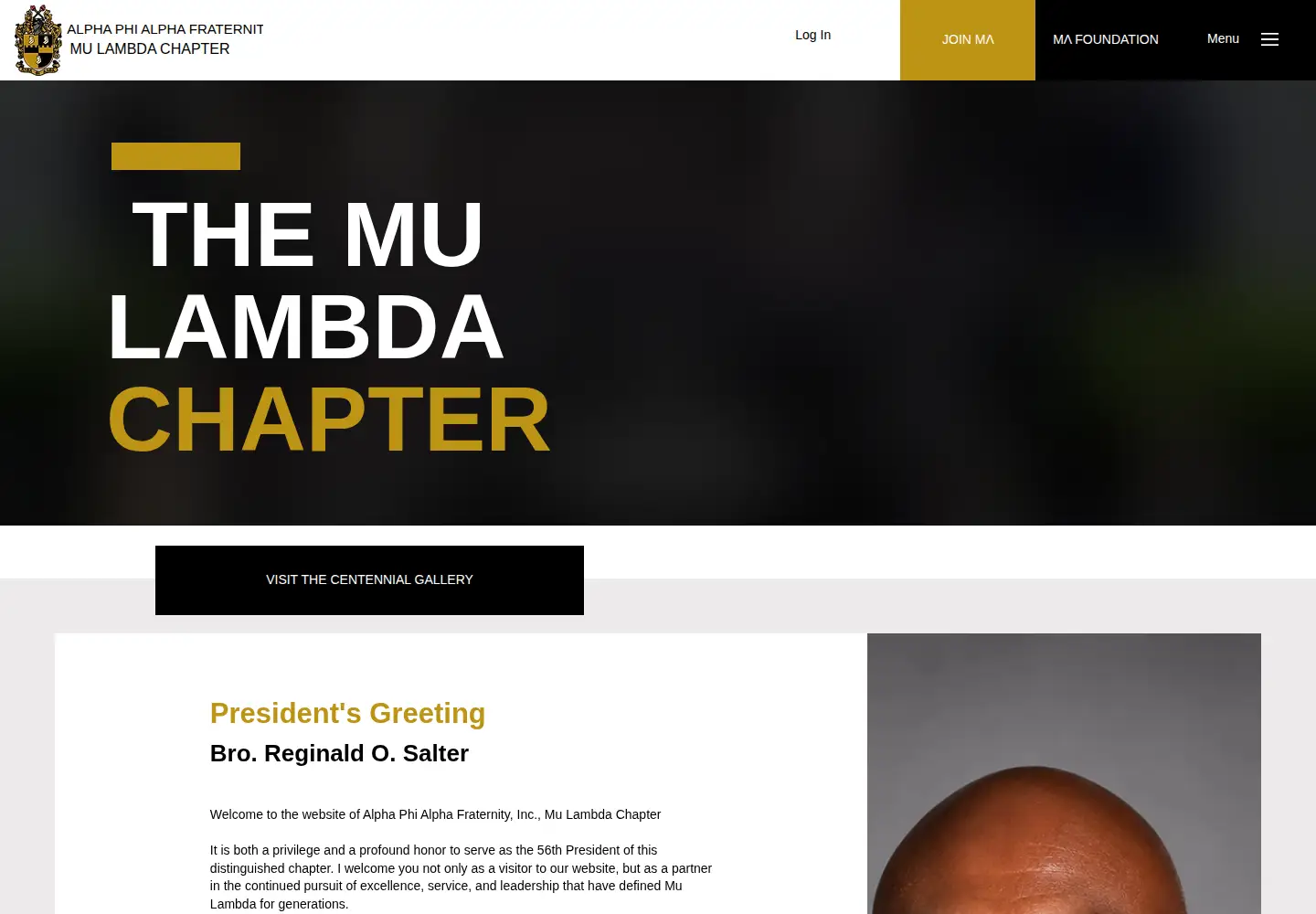 Captured homepage of mulambda.org in the current scan