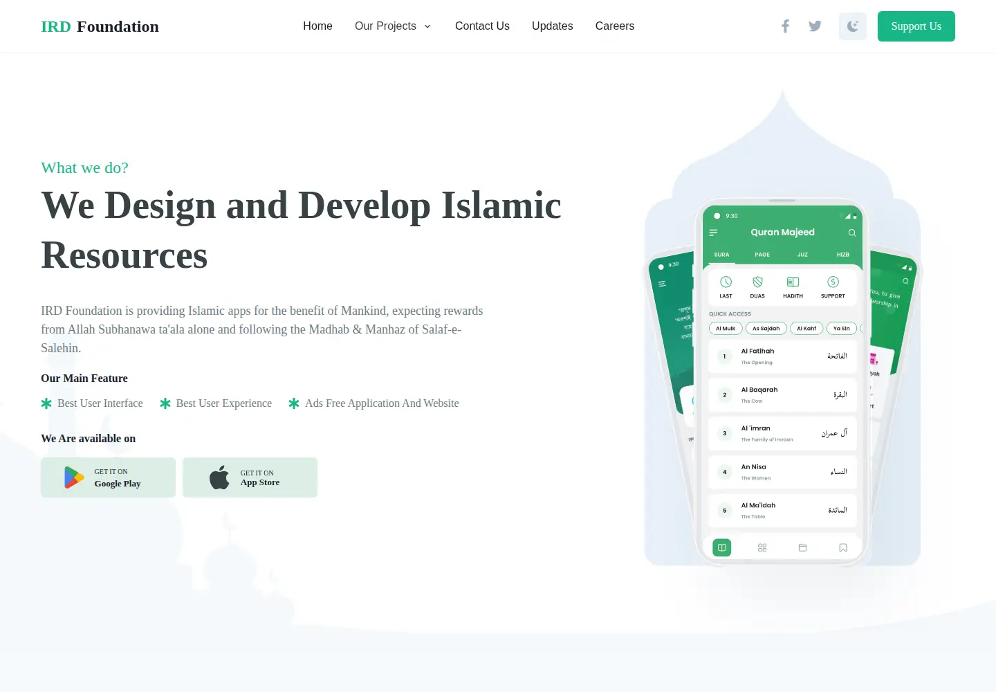 Screenshot of irdfoundation.com