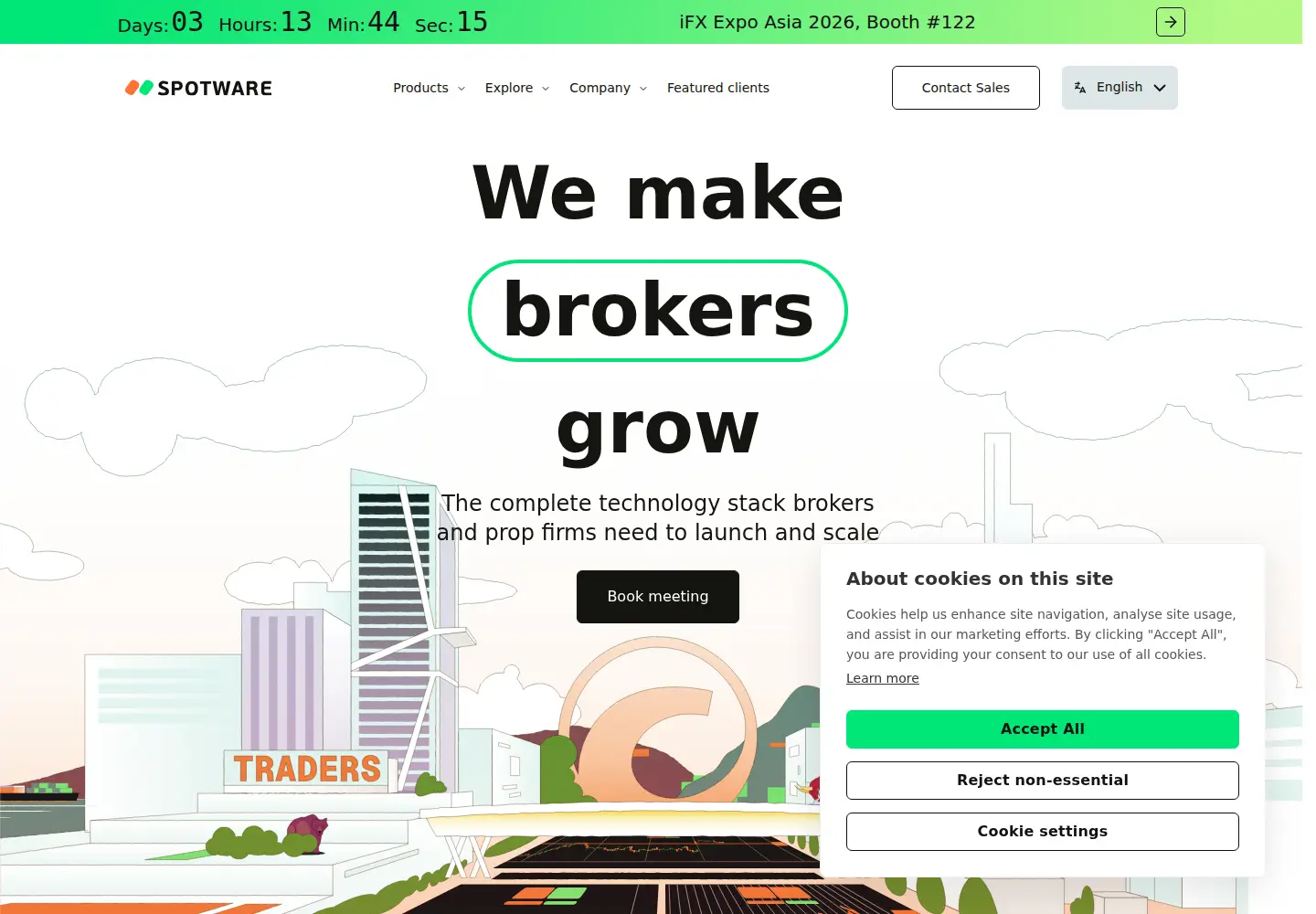Screenshot of spotware.com