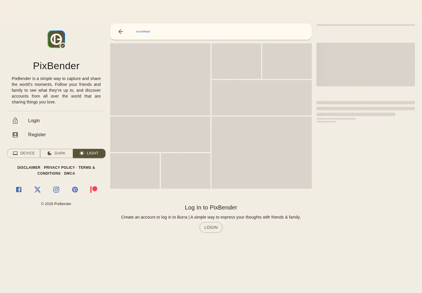 Screenshot of pixbender.com