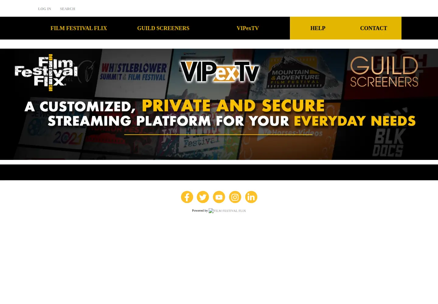 Screenshot of filmfestivalflix.com