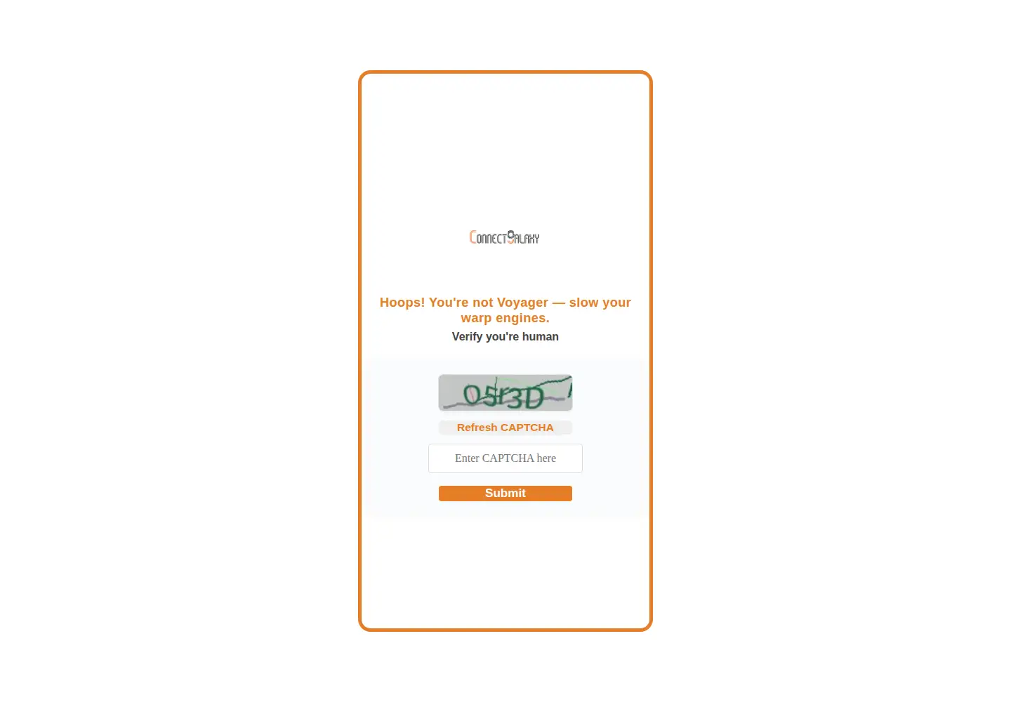 Screenshot of connectgalaxy.com