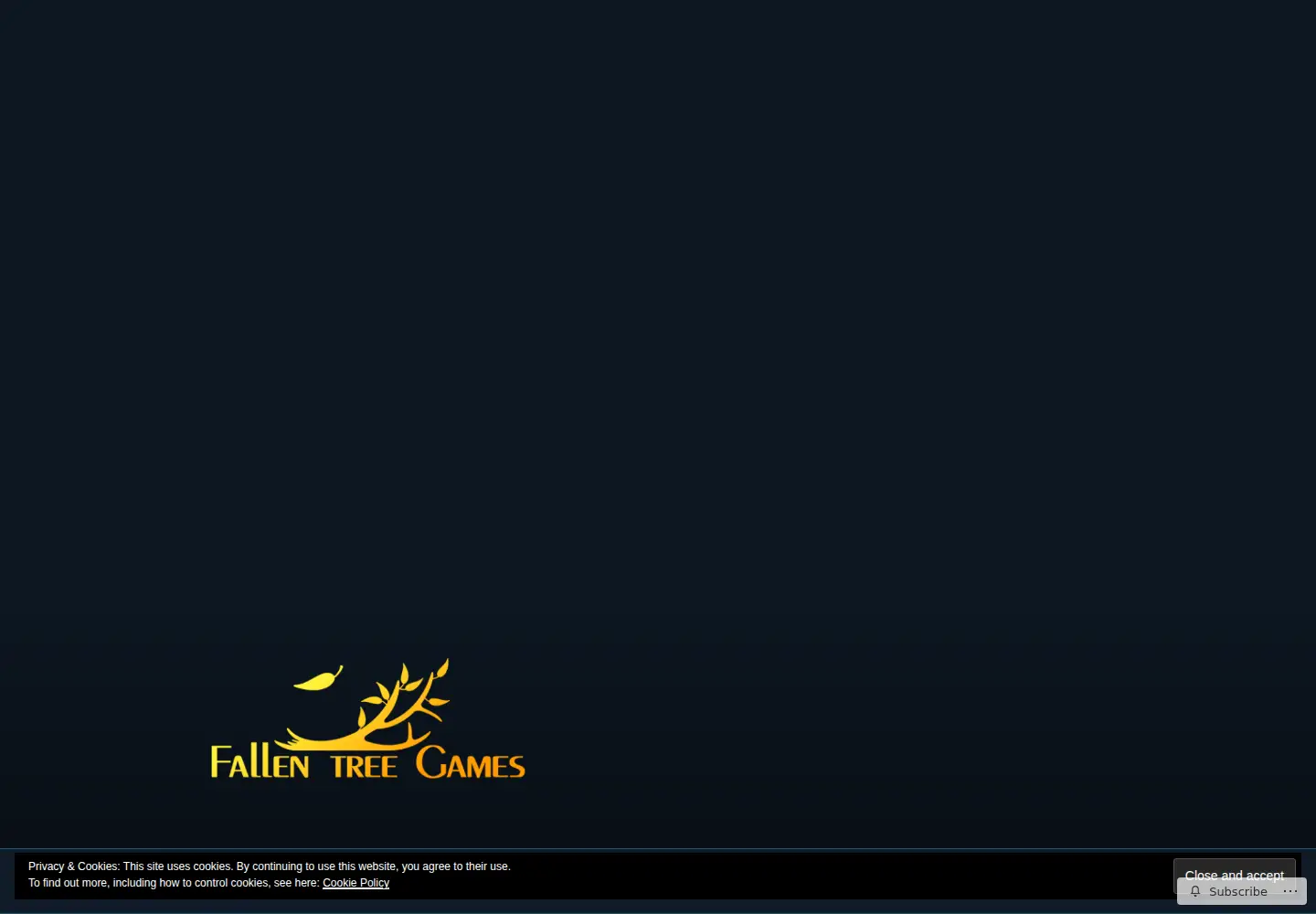 Screenshot of fallentreegames.com