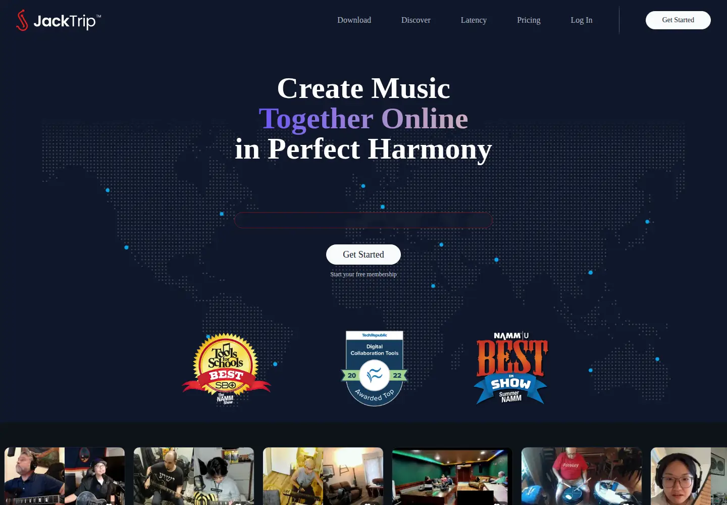 Screenshot of jacktrip.com