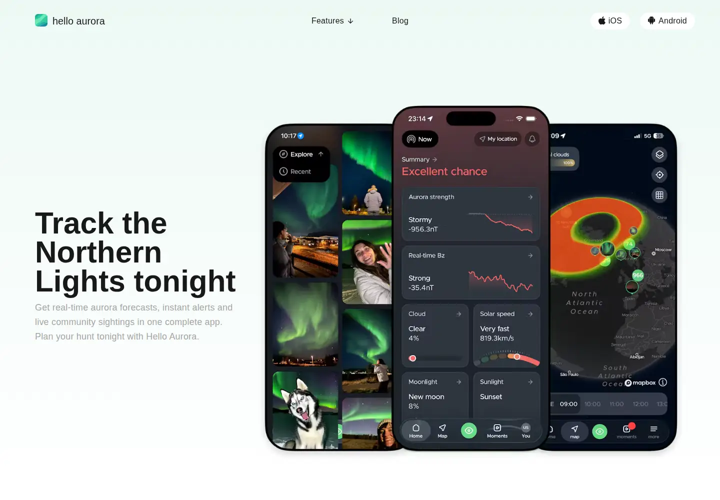 Screenshot of hello-aurora.com