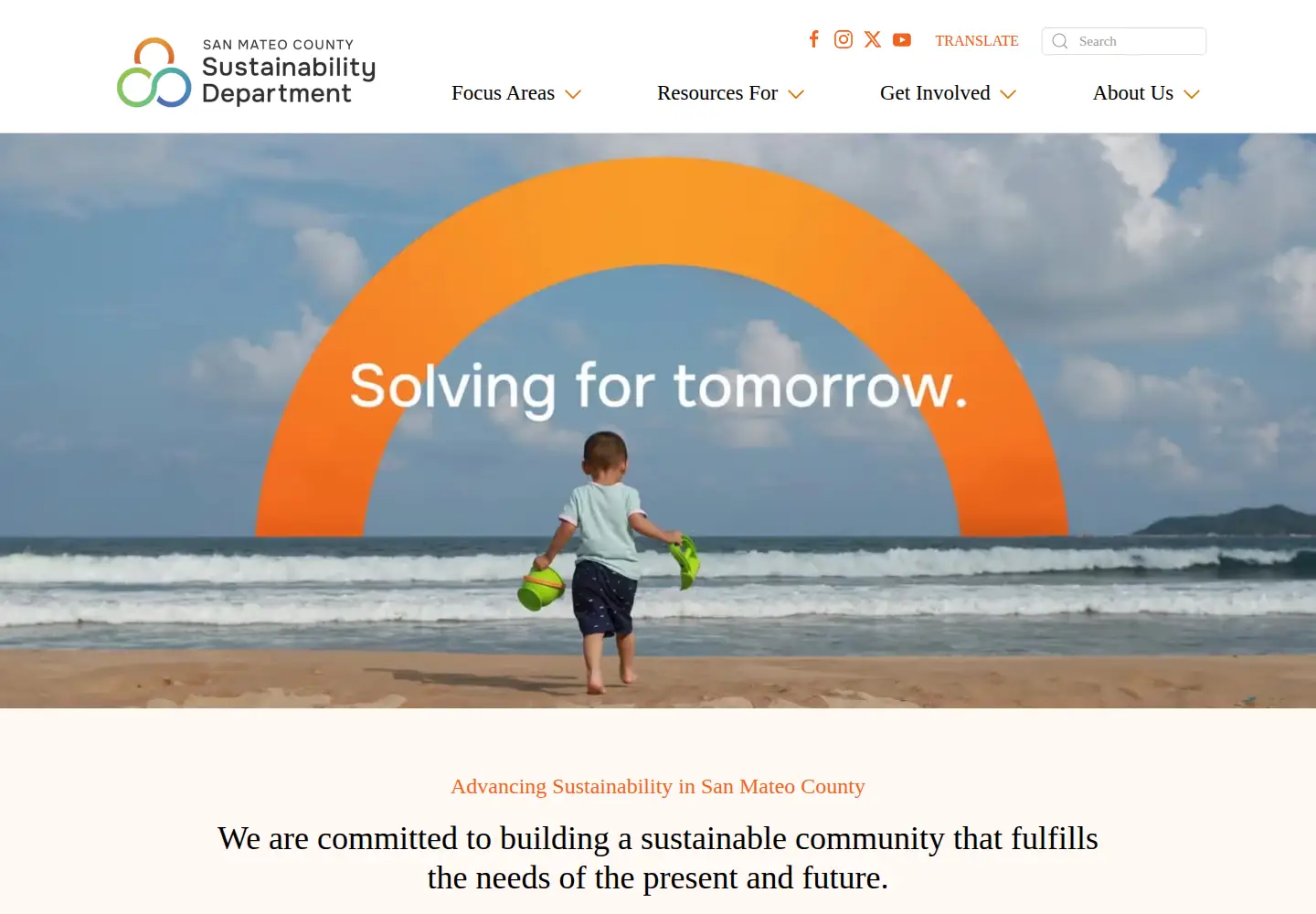 Screenshot of smcsustainability.org