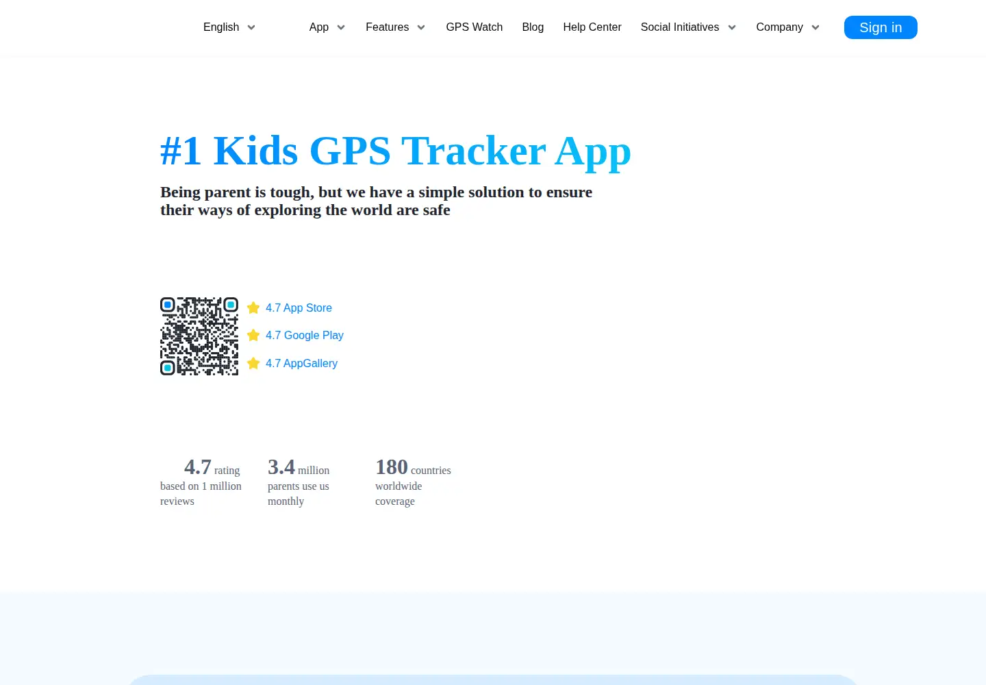 Screenshot of findmykids.org
