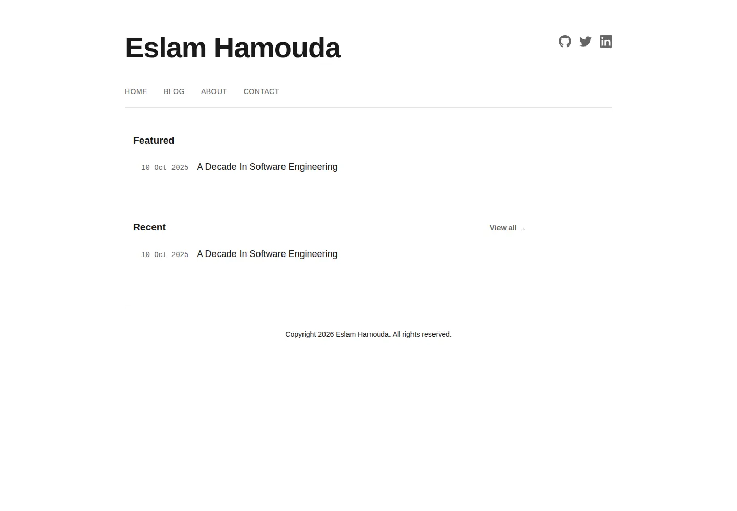 Screenshot of eslamx.com