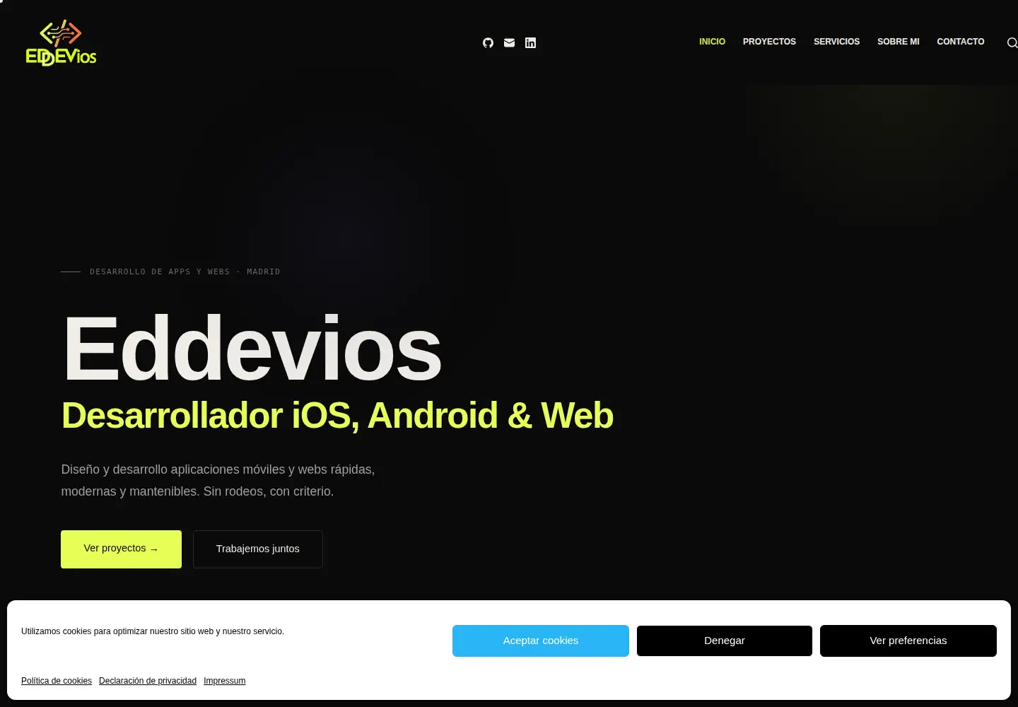 Screenshot of eddevios.com