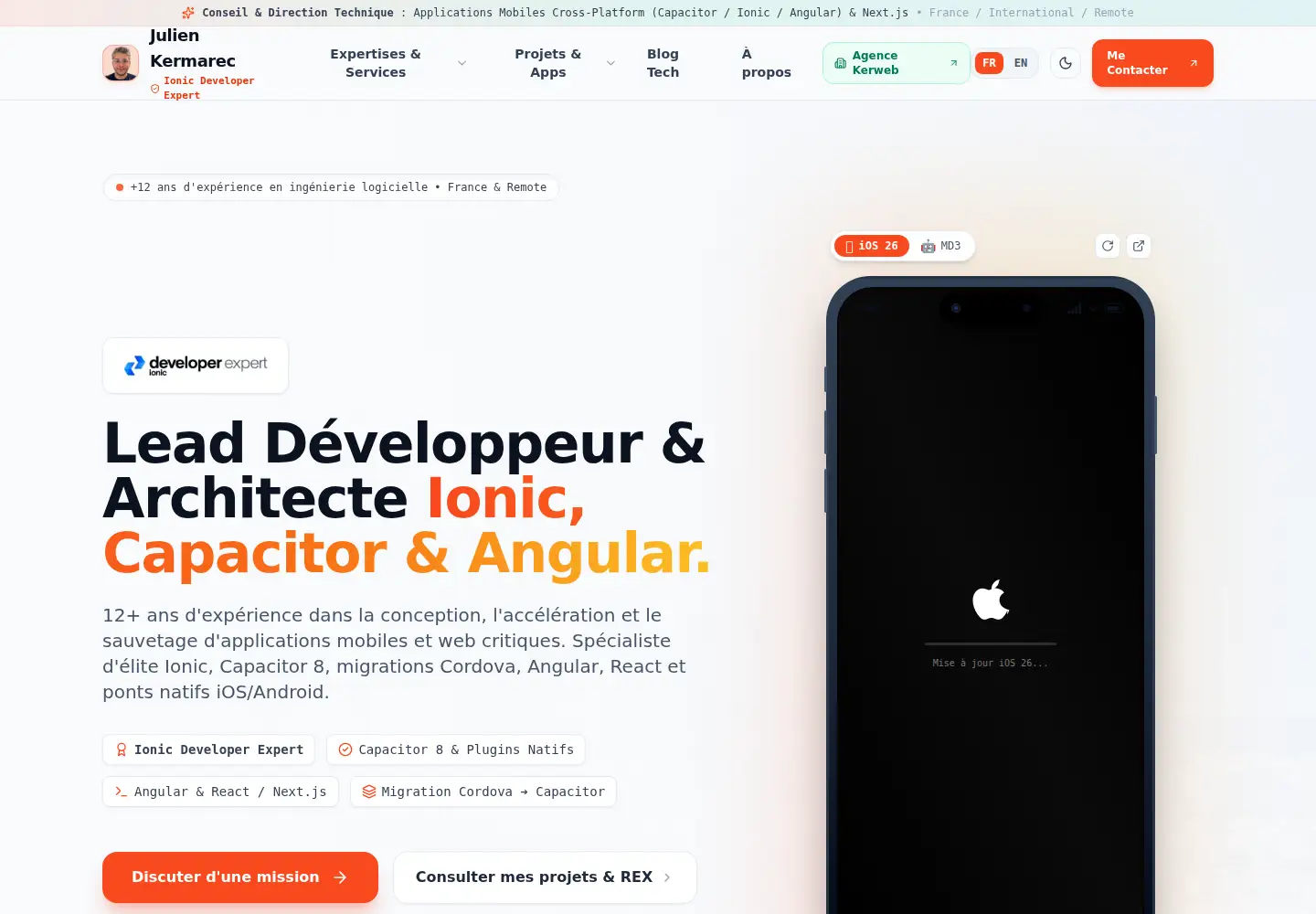 Screenshot of julienkermarec.com
