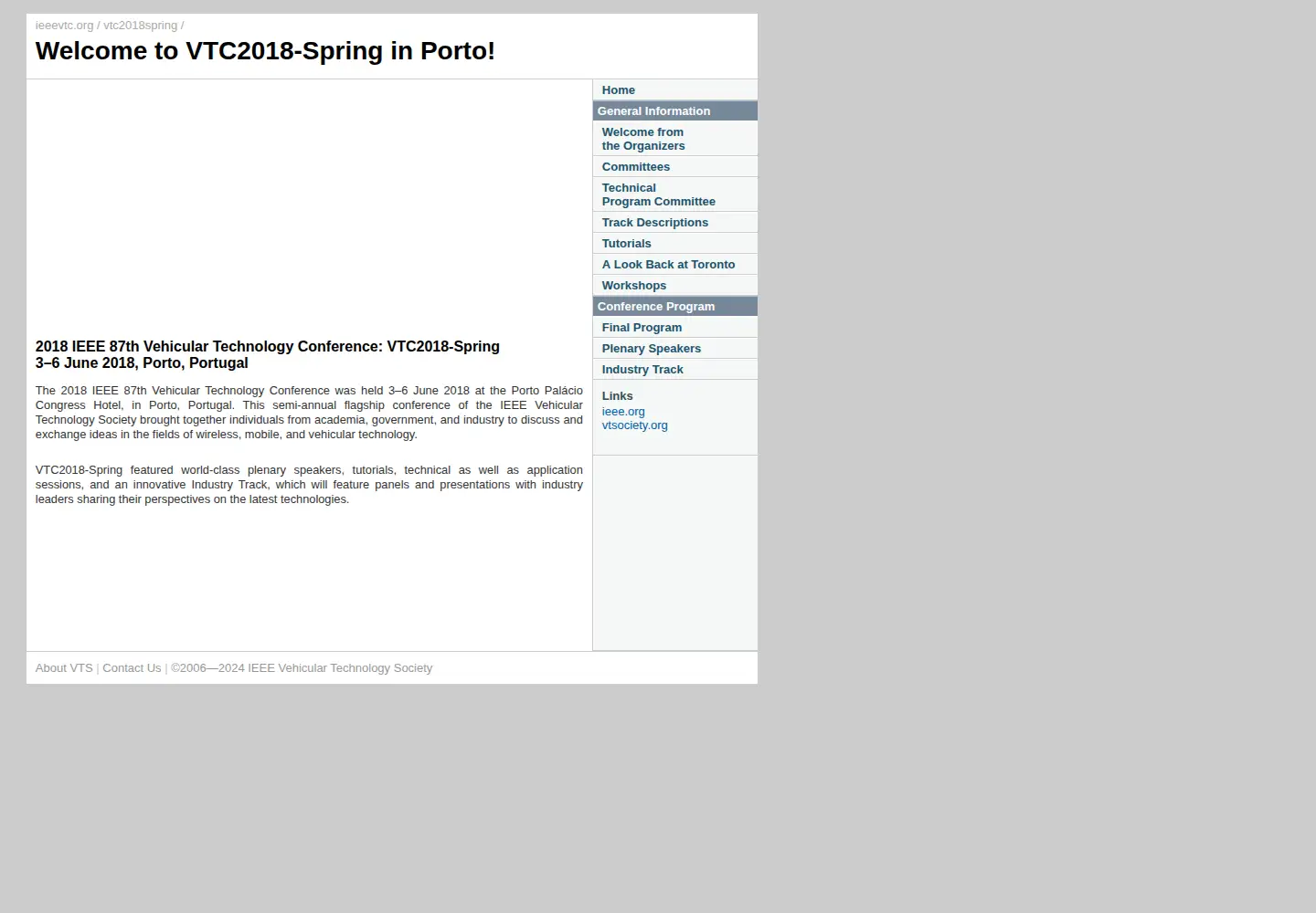 Screenshot of ieeevtc.org