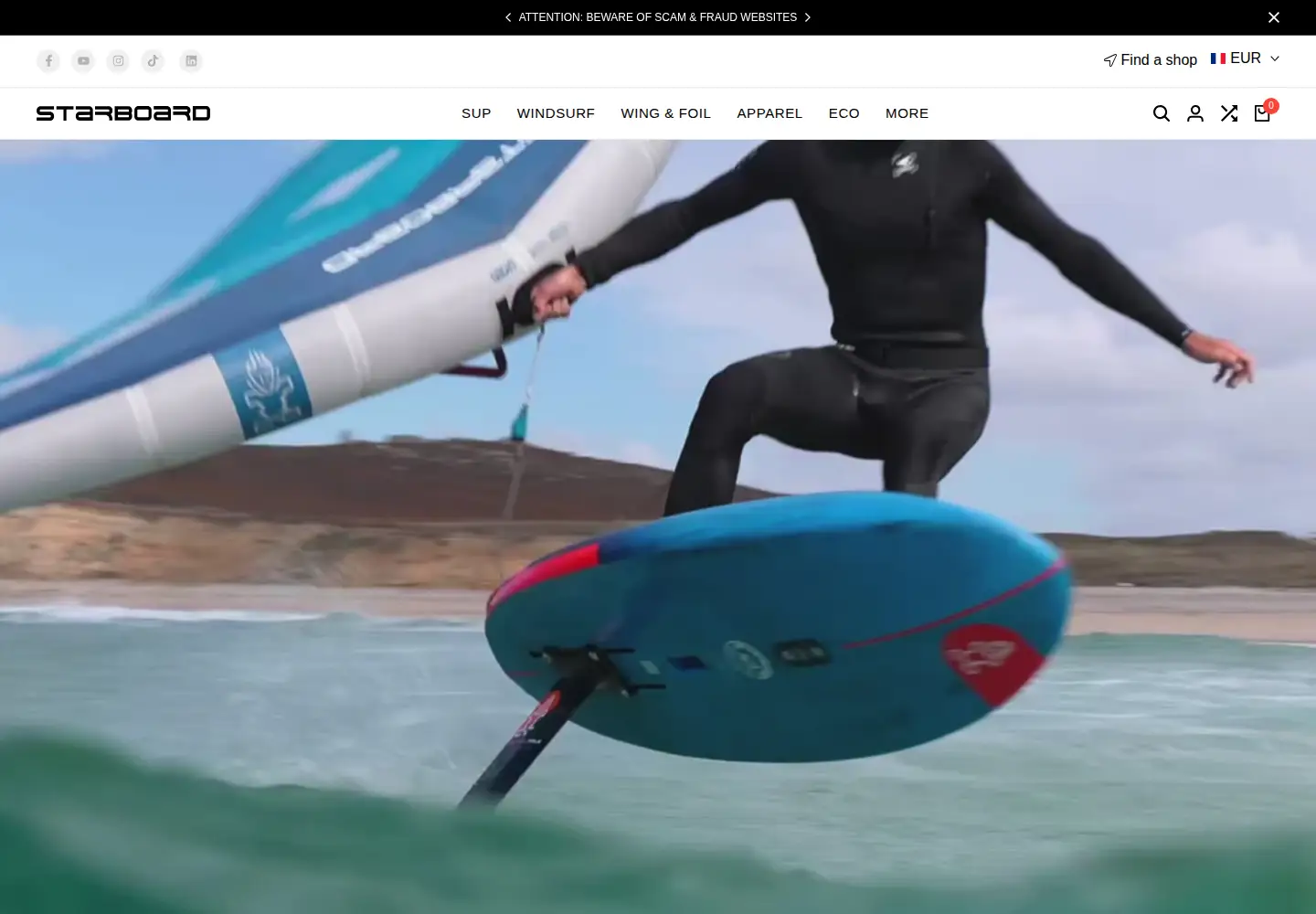 Captured homepage of star-board.com in the current scan