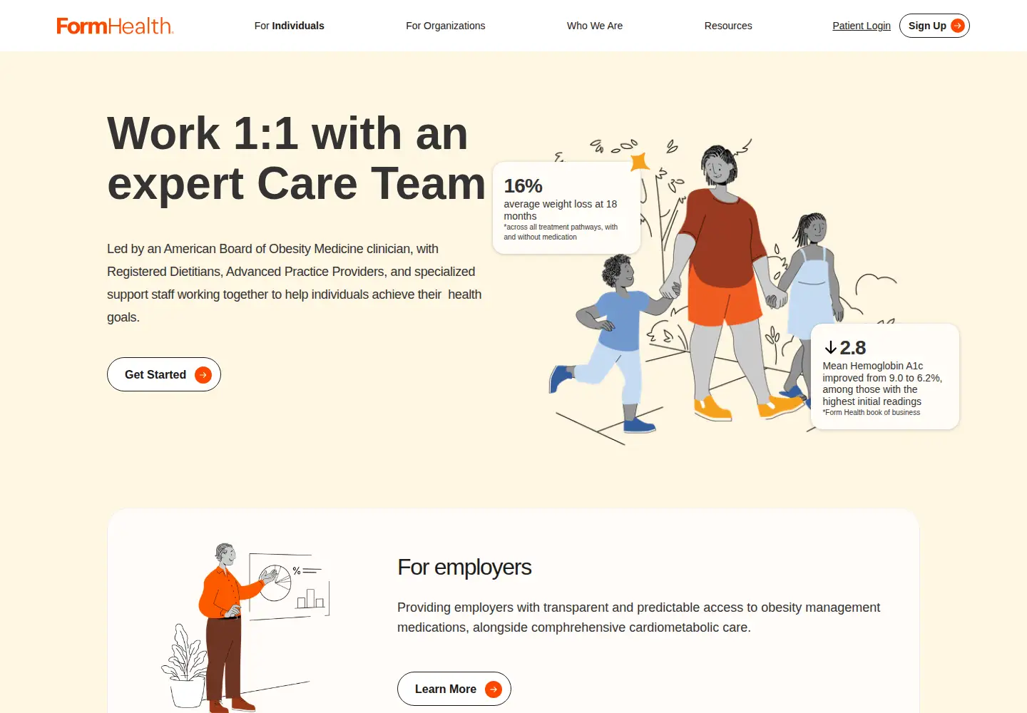 Screenshot of formhealth.co