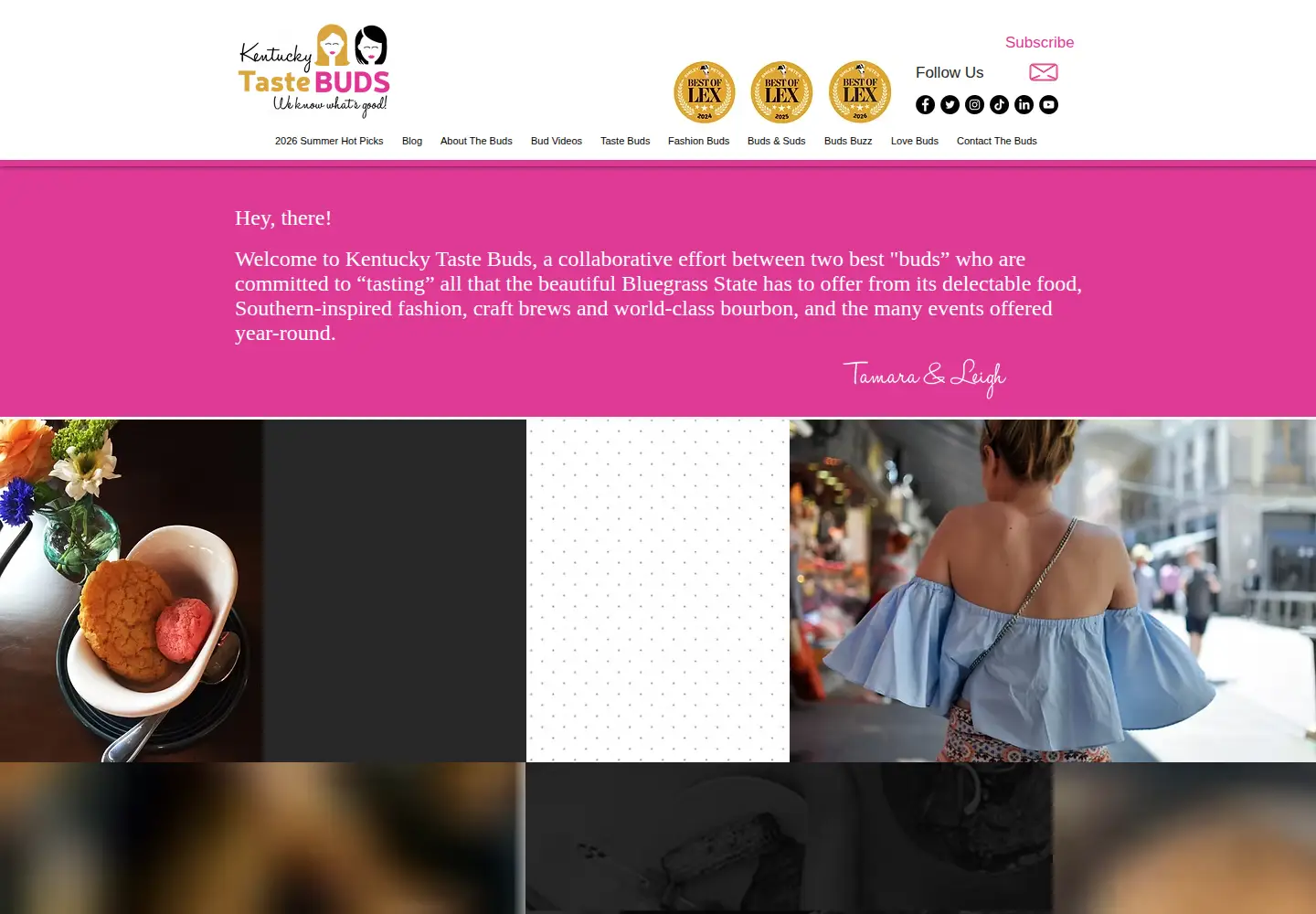 Screenshot of kytastebuds.com